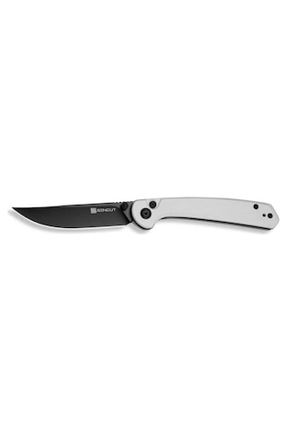 Sencut Skelfin White G10 Handle Black 9cr18mov Blade Kamp Çakı Beyaz
