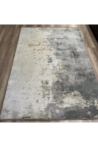 Hoom Rugs Arkaik Plz 07 K.antrasit Etnik Renkli Vintage Makine Halısı Çok Renkli