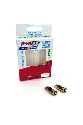 Femex Platinum Turuncu T10 3smd Osram Chipset Led Ampul Aktif Canbus
