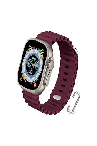 Apple Uyumlu Watch 2/3/4/5/6/7/8/9/se/se2 38mm 40mm 41mm Silikon Loop Kordon