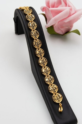 Latif Kuyumculuk 22 Ayar Altın Telkari İşlmeli Altın Bileklik B218993 Altın Sarı Altın