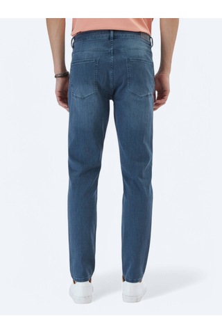 Koyu Petrol Slim Fit Denim Pamuk Karışımlı Pantolon Koyu Petrol