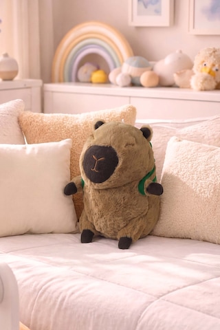 Capybara Figürlü Peluş Oyuncak Çok Renkli