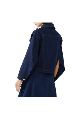Palmer Harding Şık Açık Kollu Kot Ceket Dark Blue