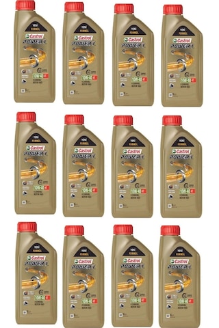 Yağ Castrol Power 1 10w40 4t 1l 12 Adet Üretim 18.07.2023