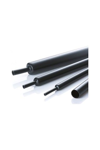 10 Mm Woer Isı Ile Daralan Sıyah Makaron (100 Metre Rulo)