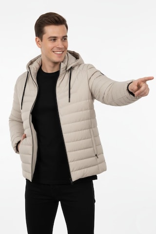 Erkek Kapüşonlu Spor Mont Regular Fit 3019 Bgl-st04897 Taş