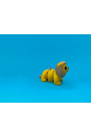 Sevimli Aslan Anahtarlık 3d Baskı Özel Tasarım