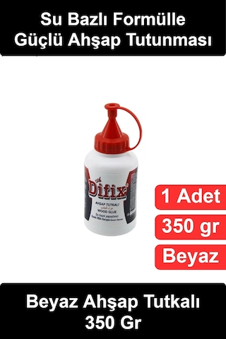 Ahşaptutkalı Beyaz Ahşap Tutkalı 350 Gr Su Bazlı Pva Yapıştırıcı Damlatmaz Uçlu Mobilya Montaj Mara