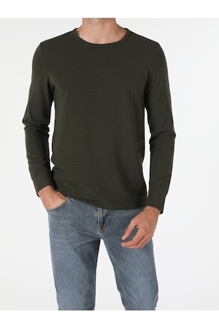 Colin'S Regular Fit Haki Erkek Tişört Cl1057212_Q1.V1_Kha Haki