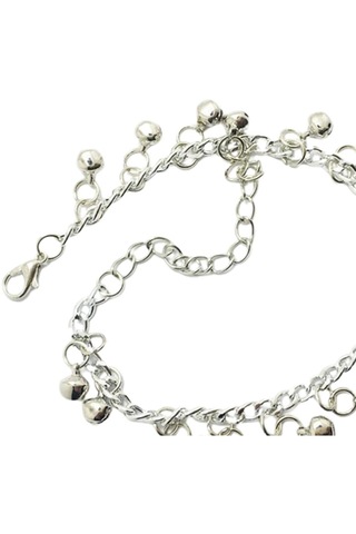 Suntek Jingling Bells Plaj Ayak Giyim Ayarlanabilir Gümüş Gümüş