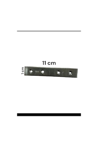 Ennalbur Gönye Düz Tip No:3 5 Adet Nikel