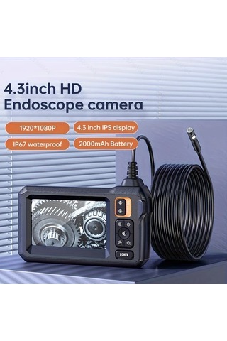 Xuweiwei Inskam 4 3 Ips Lcd Ekran Endoskop 8mm Tek Lens 8mm 39 37inch 2000mah Batarya Usb Uyumlu Oto Tamir Ve Tesisat İnceleme
