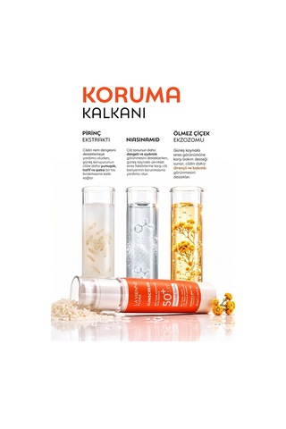 Soleil, Yeni Nesil Organik Mineral Filtreli Güneş Kremi, Ölmez Çiçek Eksozomu Ve Smallrna İle Aktif Onarım, Yağsız Ve Leke Karşıtı, Spf 50+ Korumalı, Beyazlık Karşıtı, Pirinç Ekstresi & Niasinamid - 886574067