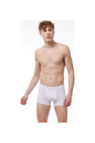 Malabadi Erkek Beyaz Modal Kısa Boxer 011 Beyaz