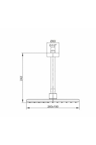 Ar Lucia Tavandan Bağlantılı Duş Başlığı 102145061 Krom