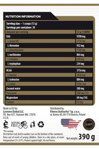 Kevın Levrone Gold Line / Gold Eaamino