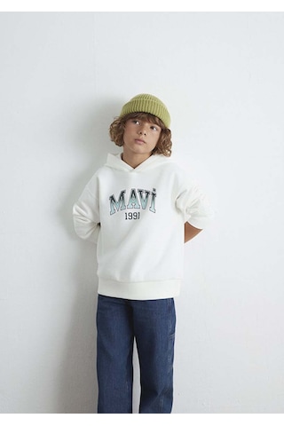 Mavi 1191 Baskılı Kırık Beyaz Erkek Çocuk Sweatshirt M6s10167-70057 Kırık Beyaz