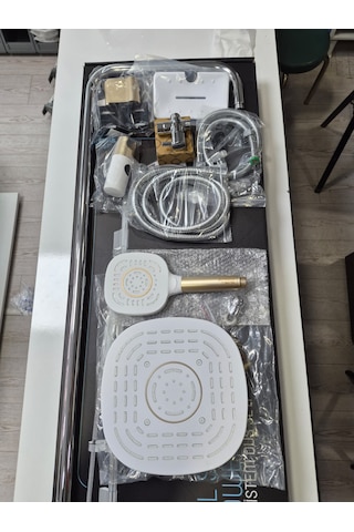 Diamond Coral White Gold Tepe Duş Seti Altın