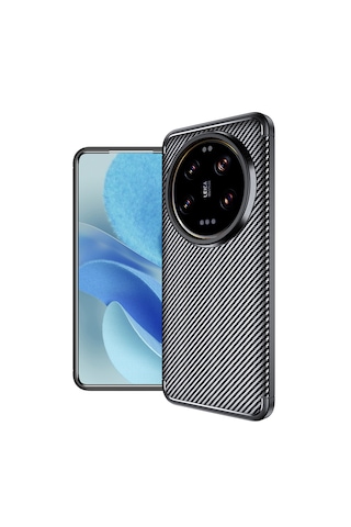 Xiaomi Mi 15 Ultra Kılıf Karbon Desenli Koruyucu Silikon Kapak