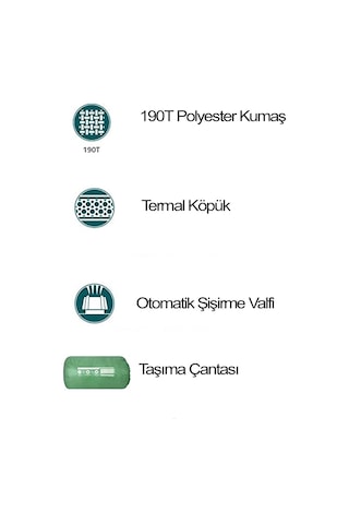 Pavillo 68058 Easy Inflate Tek Kişilik Şişme Mat 68058 Çok Renkli