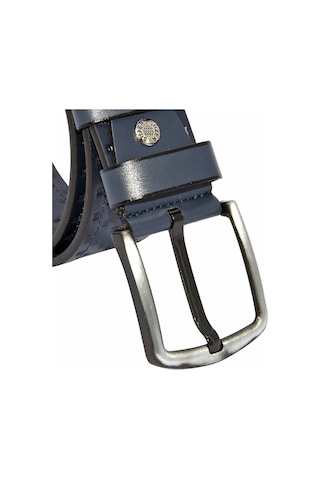 Süzer Deri 4.5 Cm. Spor Suni Deri Desenli Model Kemer Lacivert Lacivert