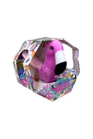 Happy Yappers Slap Bant Kırmızı Konuşan Ve Taklit Eden Flamingo Çok Renkli