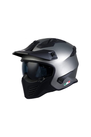 Sway Sw726x Tokyo Modüler Çene Açılır Kask Mat Titanium