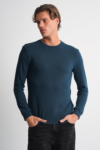 Alexander Gardi Alexandergardı Uzun Kollu Bisiklet Yaka Basic Sweatshirt PETROL