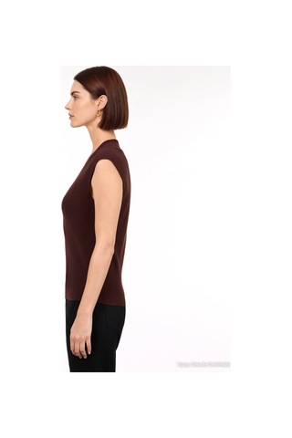 Yargıcı Regular V Yaka Yelek 26kkyl6009v 003 Kahverengi