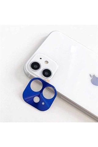 Apple Uyumlu iPhone 11 Zore Metal Kamera Koruyucu Gri