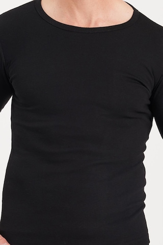 Tudors Erkek Slim Fit Dar Kesim Bisiklet Yaka Siyah Termal Alt Üst Takım-41730 SiYAH