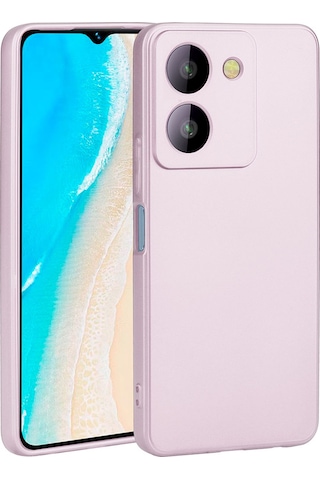 Goocamp Vivo Y36 4g Kılıf Premier Silikon Kapak - Rose Gold Rose Gold