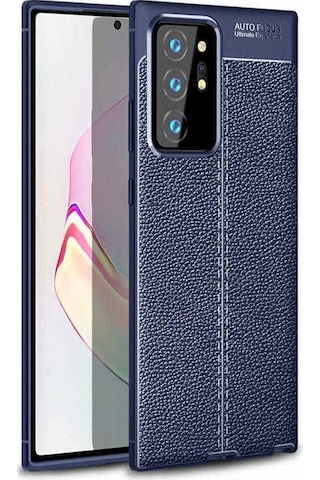 Samsung Galaxy Uyumlu Note 20 Deri Görünümlü Firo Silikon Kılıf
