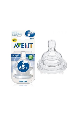 Philips Avent SCF636-27 Antikolik Biberon Emziği 2'li 6Ay+ Hızlı