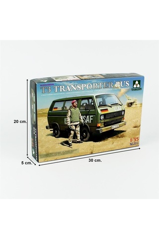Takom 2013 1/35 Ölçek, Vw T3 Transporter Minibüs Ve Figür, Plastik Model Kiti-55882