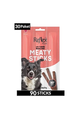 Meaty Sticks Kuzu Etli Köpek Ödül Çubuğu 3x11gr Otuzlu Paket