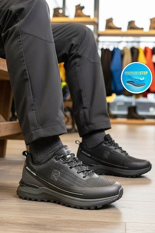 Pierre Cardin Siyah Hafızalı Taban Bağcıklı Kaymaz Taban Erkek Spor Ayakkabı Pcı-11076 M Siyah