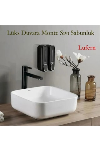 Lüks Duvara Monte Sıvı Sabunluk Duvara Monte Manuel Basmalı Bulaşık Deterjanı 300 Ml Şampuan Jel Çok Renkli