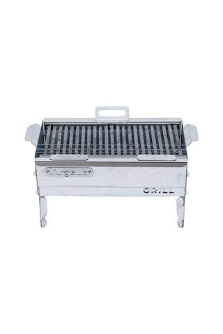 Katlanabilir Ayaklı Portatif Mangal - Paslanmaz - Argeus - Orta - Taşıma Çantalı Diğer