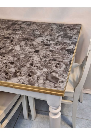 Kalın Pvc Masa Koruyucu 1.2 Mm Mika Örtü, 80 Cm En, Mermer Desen 32pvc-mrm8 Gri