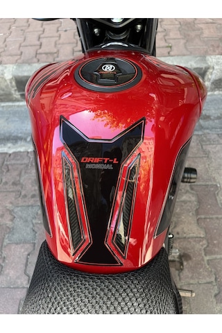 Mondial Drift L Full Tank Pad Set Siyah - Kırmızı