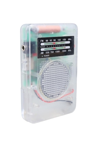 Starnic St-821 Am-fm Şeffaf Analog Hapishane Radyosu