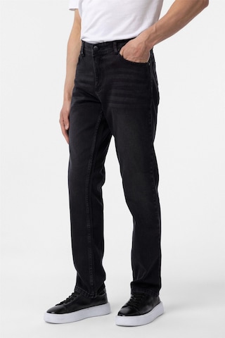 Siyah Regular Denim Pantolon-35074 Siyah