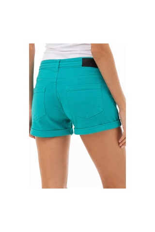 Lacoste Women's Standart Fit Cotton Jeans Shorts Kadın Pamuklu Kot Şort Turkuaz