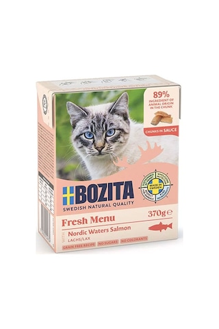 Bozita Somonlu Soslu Tahılsız Yetişkin Kedi Konservesi 370 Gr 204-20019.01