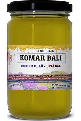 Çelebi Arıcılık Komar Balı (Deli Bal Orman Gülü) 1 KG