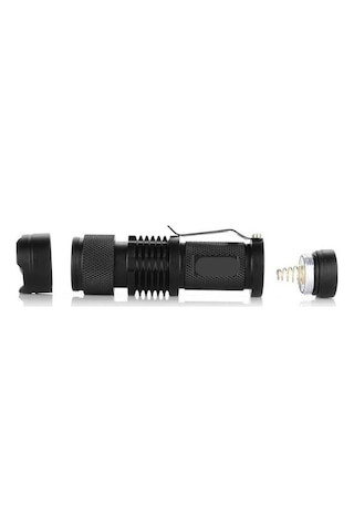 Km-87 Polis Tipi Zoomlu Şarjlı Metal Dağ Kamp Cep Feneri Cree Led 2300 Lumens Çok Renkli