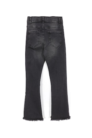 Yırtmaçlı İspanyol Paça Kız Çocuk Kot Pantolon Siyah 001-0002055 Siyah