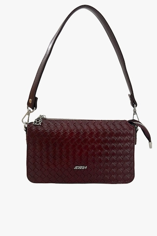Sosela 67-7202 Kadın Desenli Bordo Çarpraz Askılı Çanta B.bordo